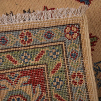 Ivory Oriental Kazak Afghan Hand-knotted Rug (KK-218)