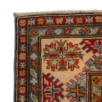 Blue Oriental Kazak Afghan Hand-knotted Rug (KK-219)