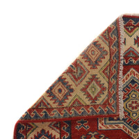 Red Oriental Kazak Afghan Hand-knotted Rug (KK-223)