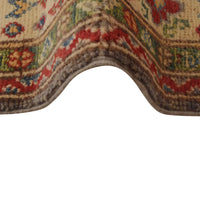 Grey Oriental Kazak Afghan Hand-knotted Rug (KK-224)