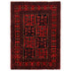 Red Khal Mohammadi Afghan Hand-knotted Rug (KM-407)
