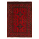 Red Khal Mohammadi Afghan Hand-knotted Rug (KM-424)