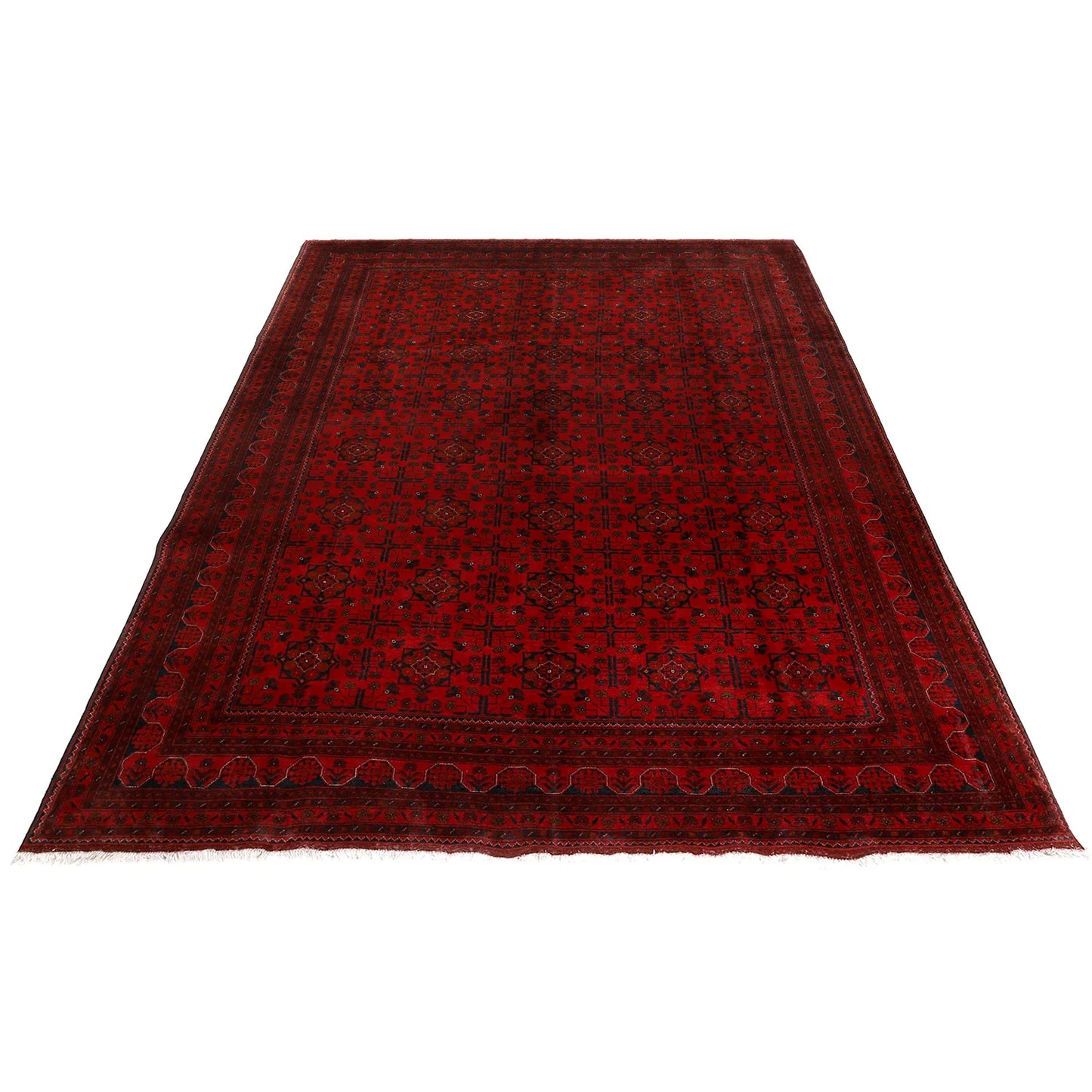 Red Khal Mohammadi Afghan Hand-knotted Rug (KM-401)