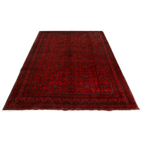 Red Khal Mohammadi Afghan Hand-knotted Rug (KM-401)