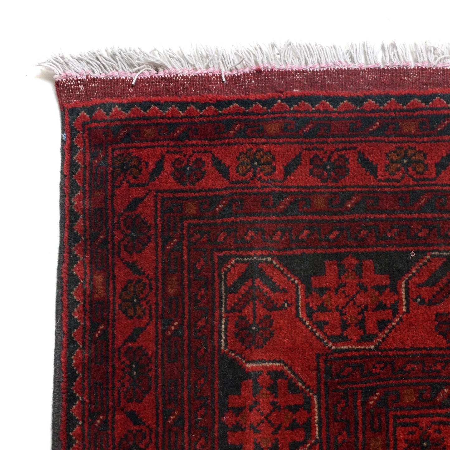 Red Khal Mohammadi Afghan Hand-knotted Rug (KM-401)