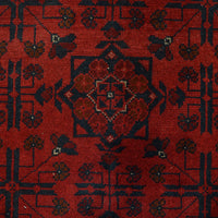 Red Khal Mohammadi Afghan Hand-knotted Rug (KM-401)