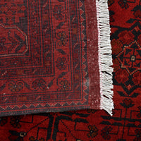 Red Khal Mohammadi Afghan Hand-knotted Rug (KM-401)