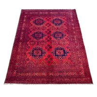 Red Khal Mohammadi Afghan Hand-knotted Rug (KM-403)