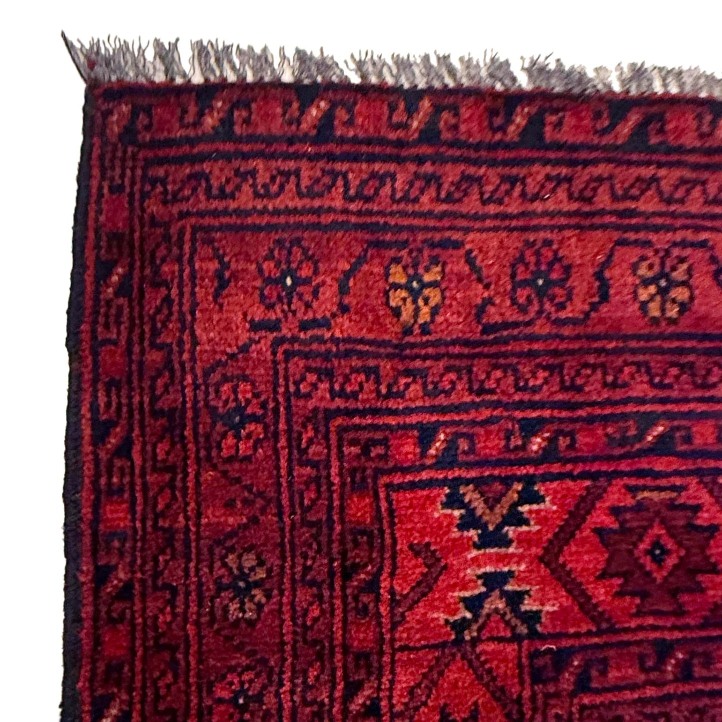Red Khal Mohammadi Afghan Hand-knotted Rug (KM-403)