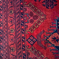 Red Khal Mohammadi Afghan Hand-knotted Rug (KM-403)