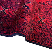 Red Khal Mohammadi Afghan Hand-knotted Rug (KM-403)