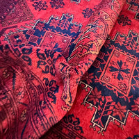 Red Khal Mohammadi Afghan Hand-knotted Rug (KM-403)