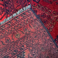 Red Khal Mohammadi Afghan Hand-knotted Rug (KM-403)