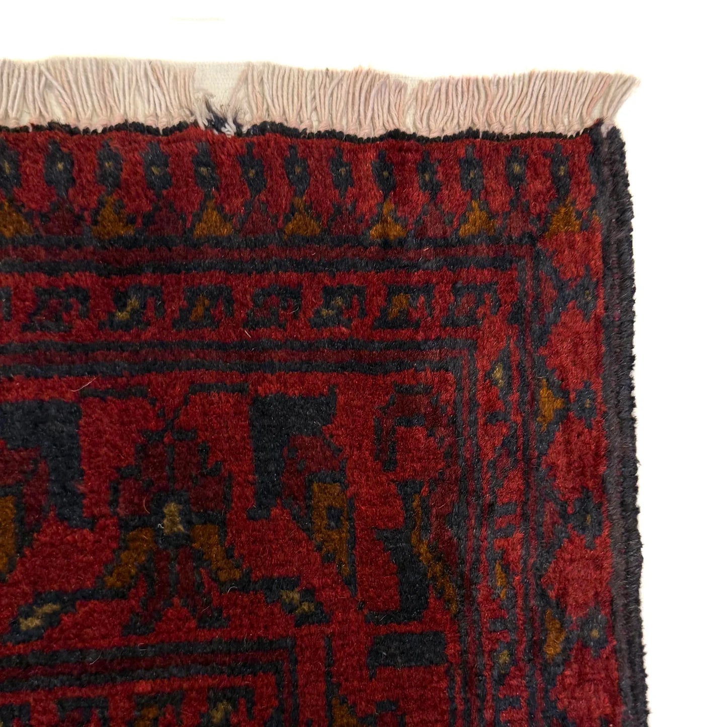 Red Khal Mohammadi Afghan Hand-knotted Rug (KM-404)