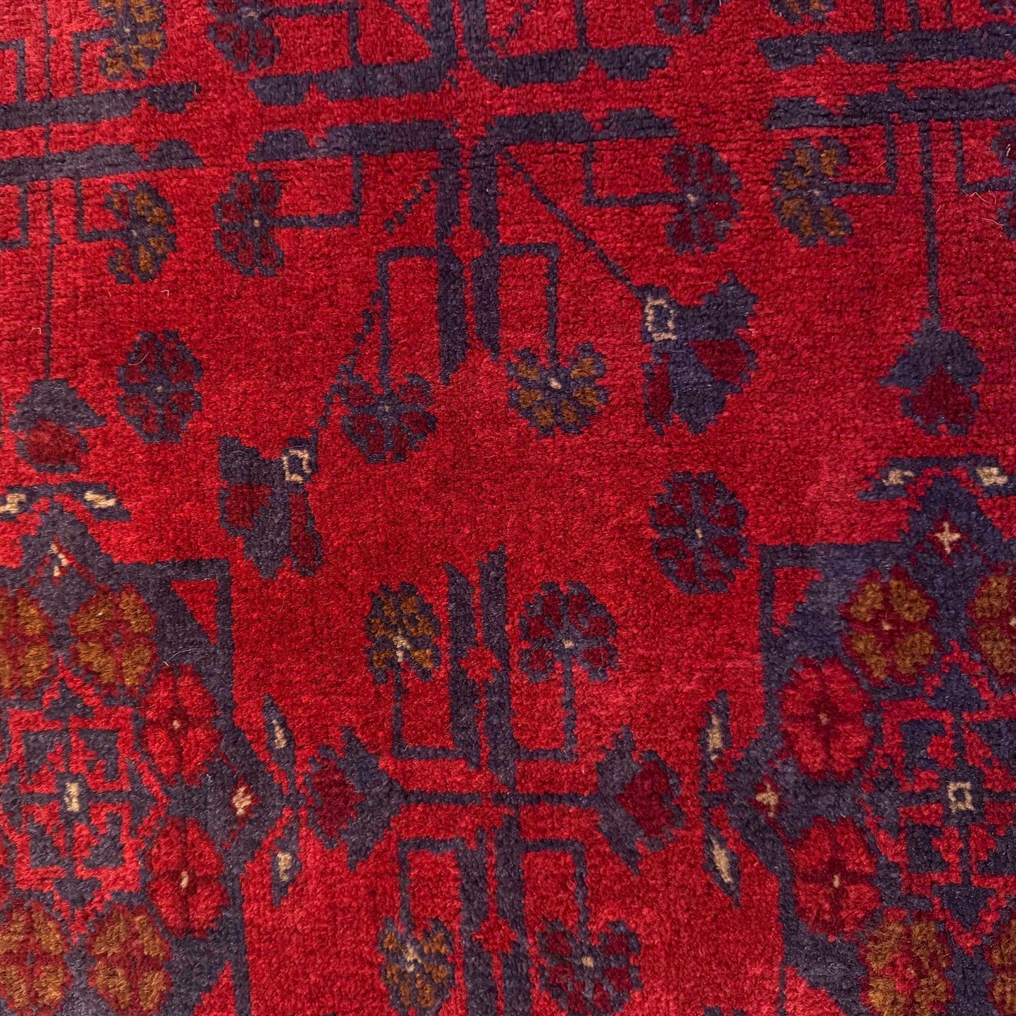 Red Khal Mohammadi Afghan Hand-knotted Rug (KM-405)
