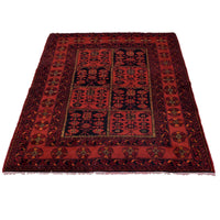 Red Khal Mohammadi Afghan Hand-knotted Rug (KM-407)