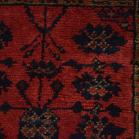 Red Khal Mohammadi Afghan Hand-knotted Rug (KM-407)