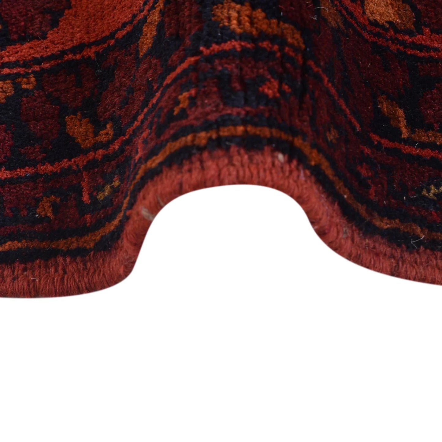 Red Khal Mohammadi Afghan Hand-knotted Rug (KM-407)