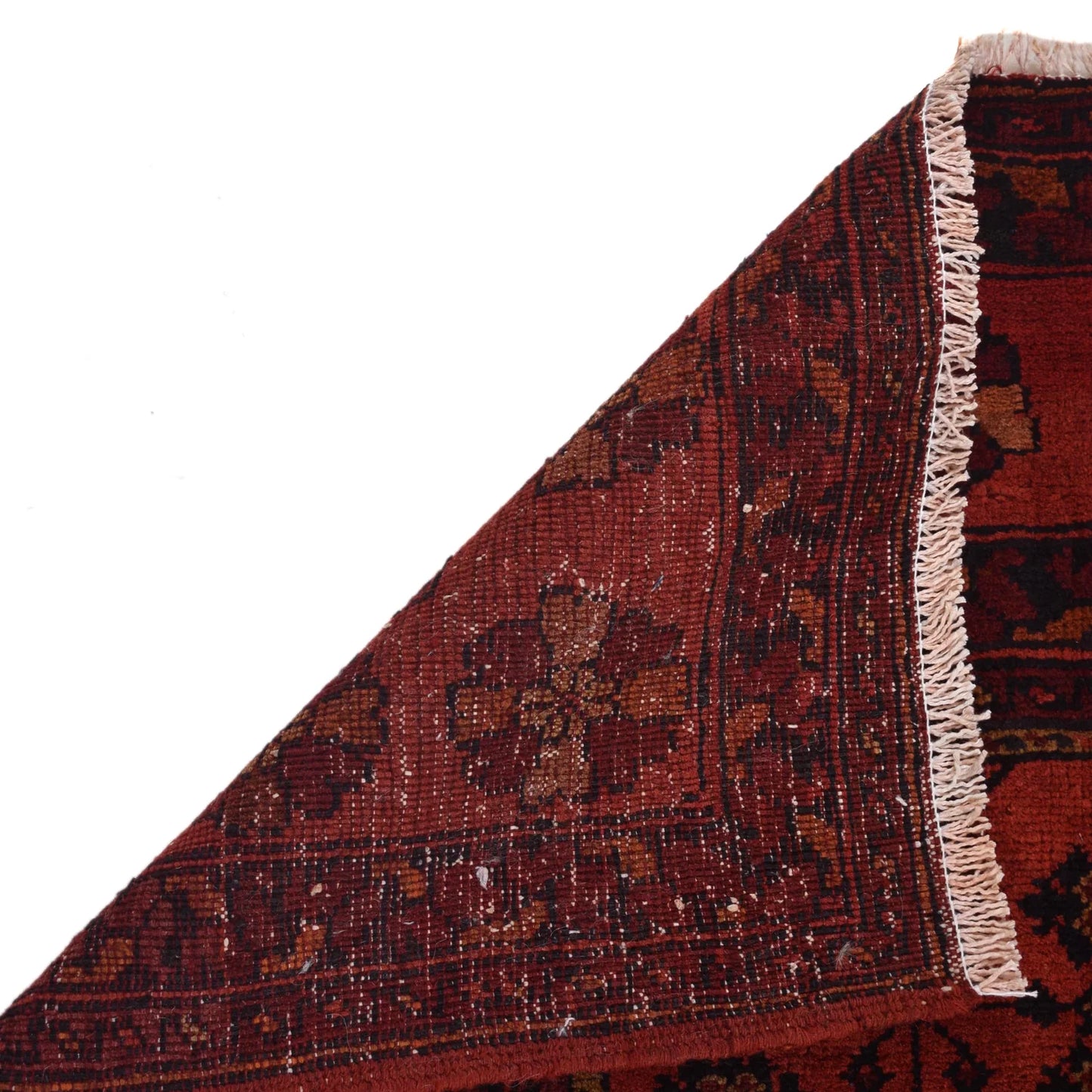 Red Khal Mohammadi Afghan Hand-knotted Rug (KM-407)