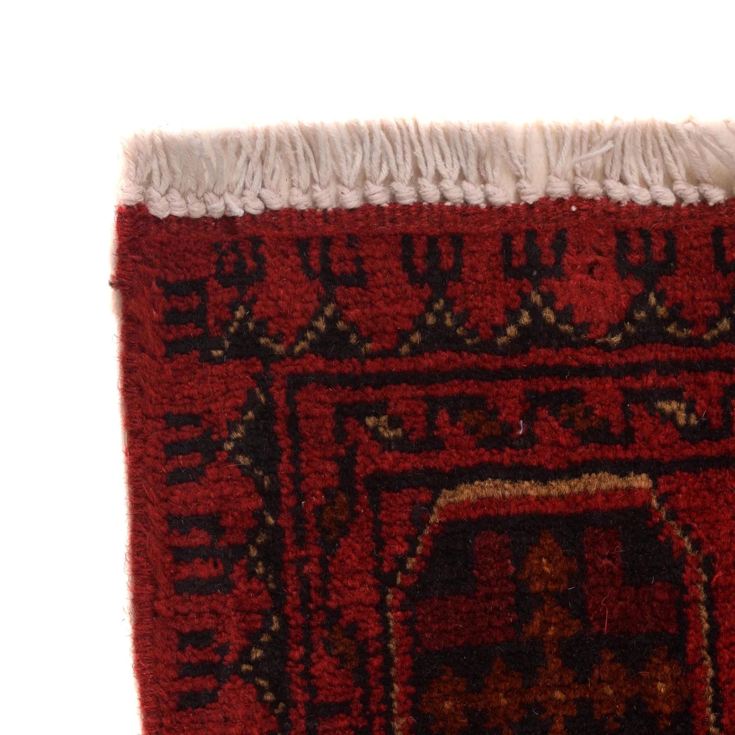 Red Khal Mohammadi Afghan Hand-knotted Rug (KM-408)