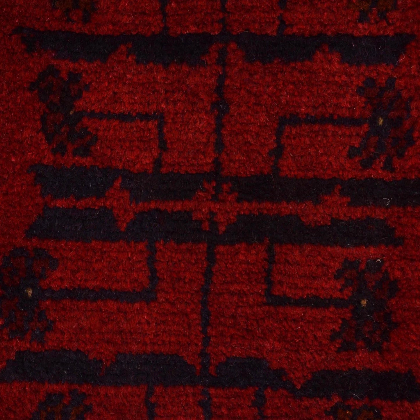 Red Khal Mohammadi Afghan Hand-knotted Rug (KM-408)