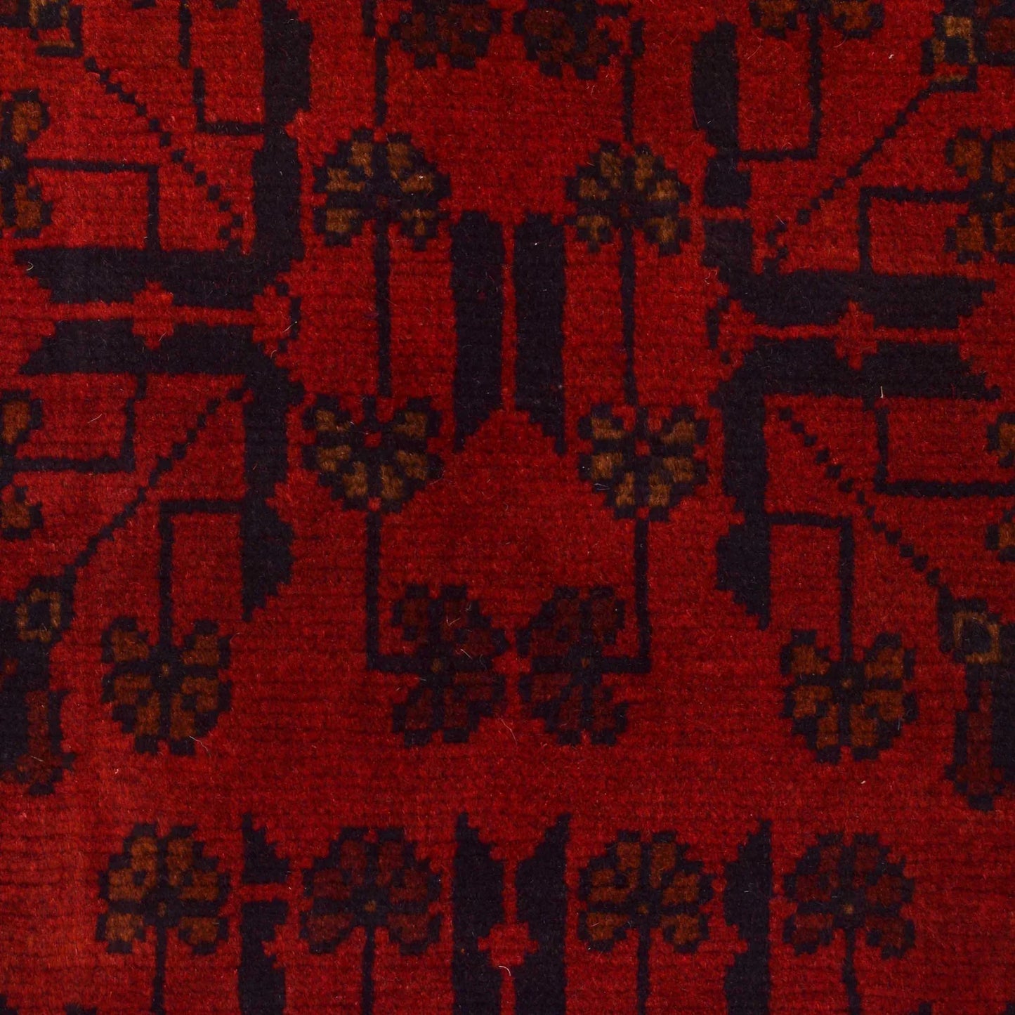 Red Khal Mohammadi Afghan Hand-knotted Rug (KM-409)