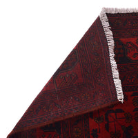 Red Khal Mohammadi Afghan Hand-knotted Rug (KM-409)