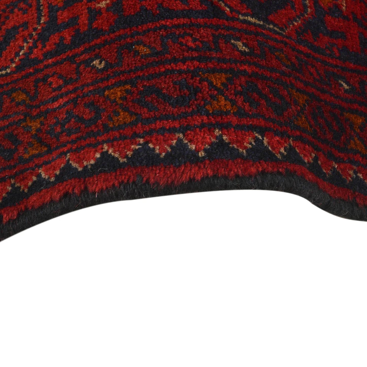 Red Khal Mohammadi Afghan Hand-knotted Rug (KM-410)