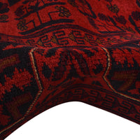 Red Khal Mohammadi Afghan Hand-knotted Rug (KM-411)