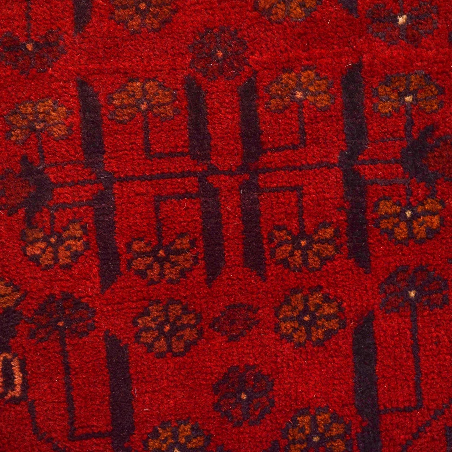Red Khal Mohammadi Afghan Hand-knotted Rug (KM-412)