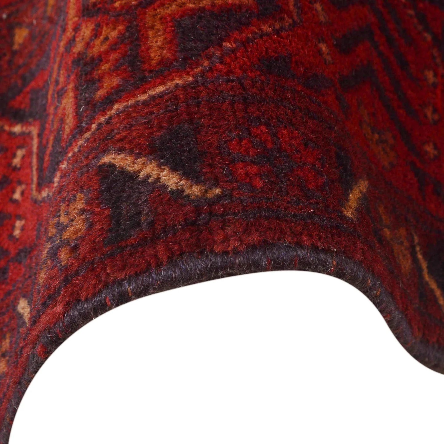 Red Khal Mohammadi Afghan Hand-knotted Rug (KM-412)