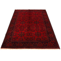 Red Khal Mohammadi Afghan Hand-knotted Rug (KM-413)