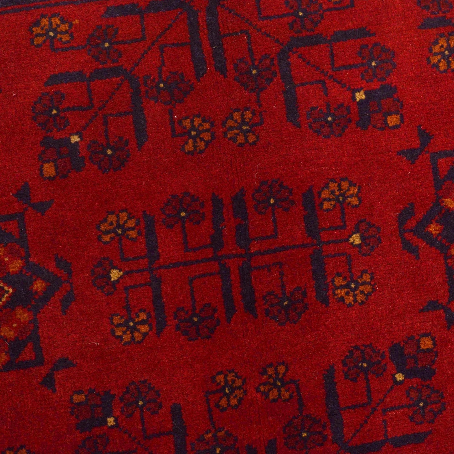 Red Khal Mohammadi Afghan Hand-knotted Rug (KM-413)