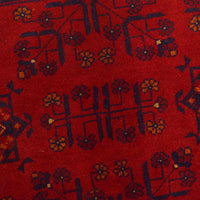 Red Khal Mohammadi Afghan Hand-knotted Rug (KM-413)