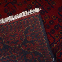 Red Khal Mohammadi Afghan Hand-knotted Rug (KM-413)