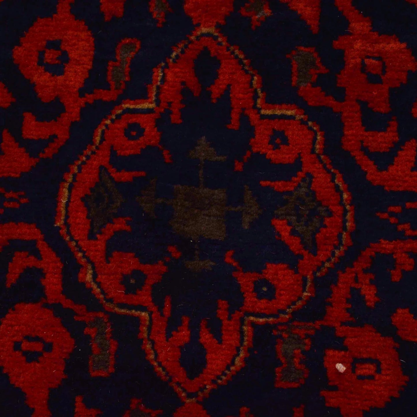 Red Khal Mohammadi Afghan Hand-knotted Runner (KM-414)