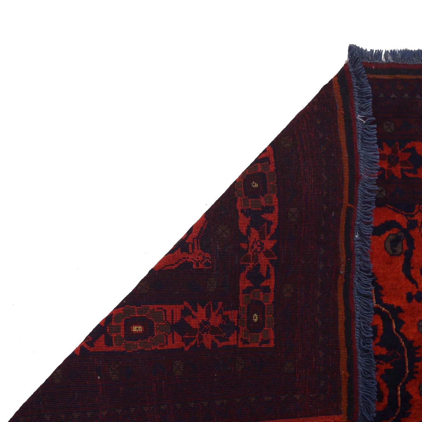 Red Khal Mohammadi Afghan Hand-knotted Runner (KM-414)