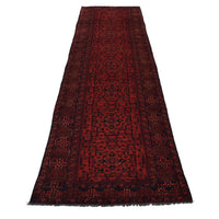 Red Khal Mohammadi Afghan Hand-knotted Runner (KM-415)