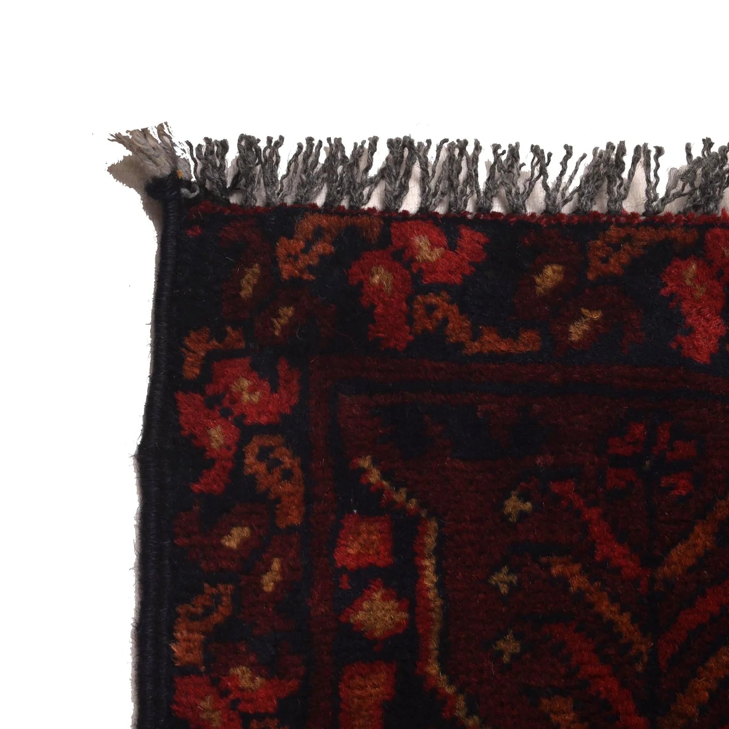 Red Khal Mohammadi Afghan Hand-knotted Runner (KM-415)