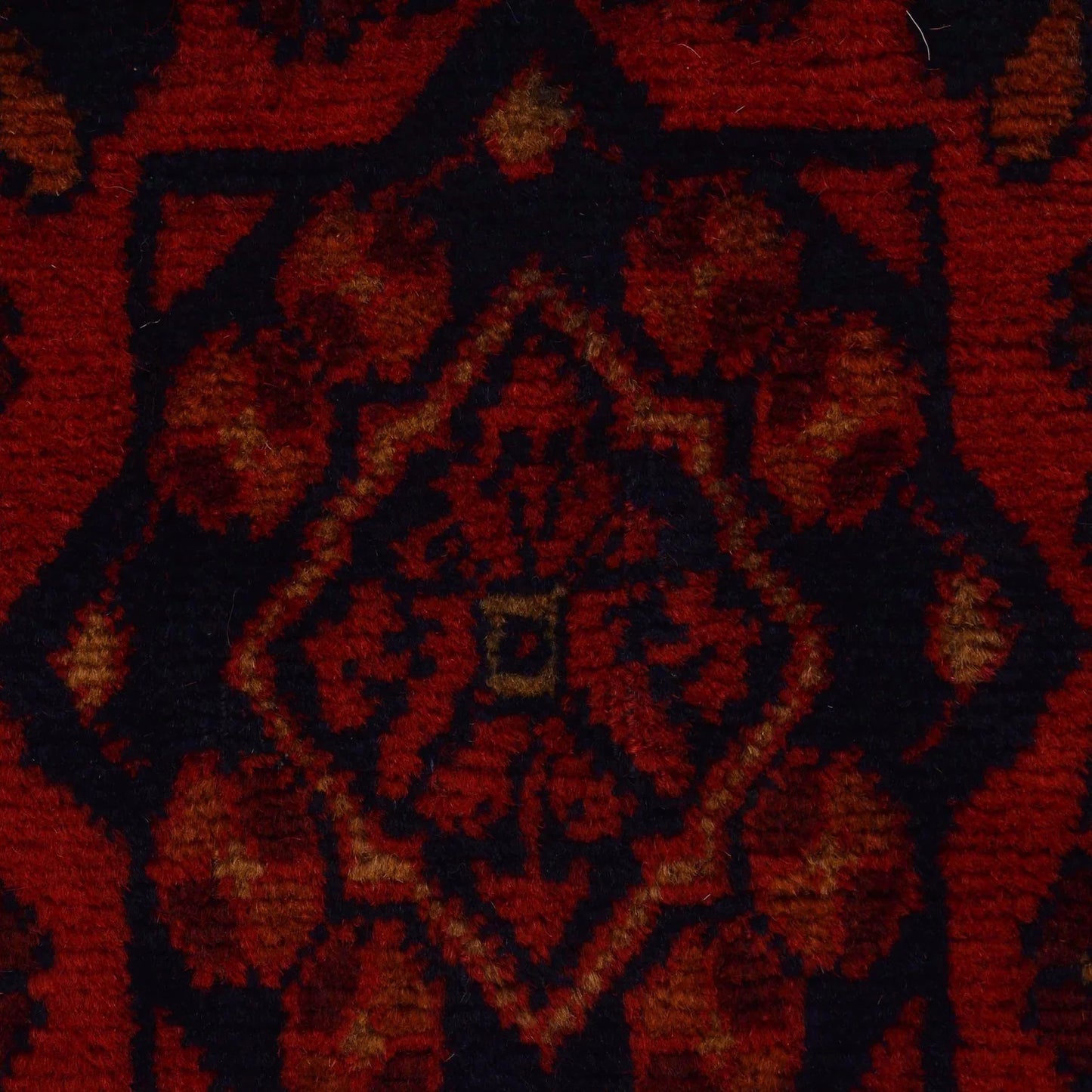 Red Khal Mohammadi Afghan Hand-knotted Runner (KM-415)