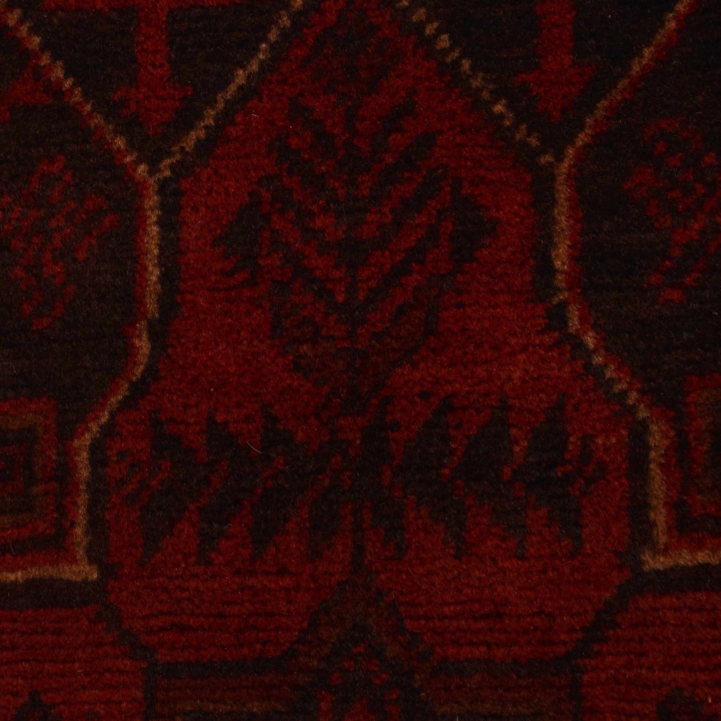 Red Khal Mohammadi Afghan Hand-knotted Runner (KM-416)