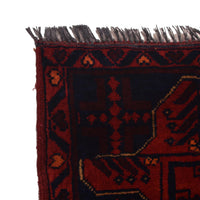 Red Khal Mohammadi Afghan Hand-knotted Runner (KM-417)