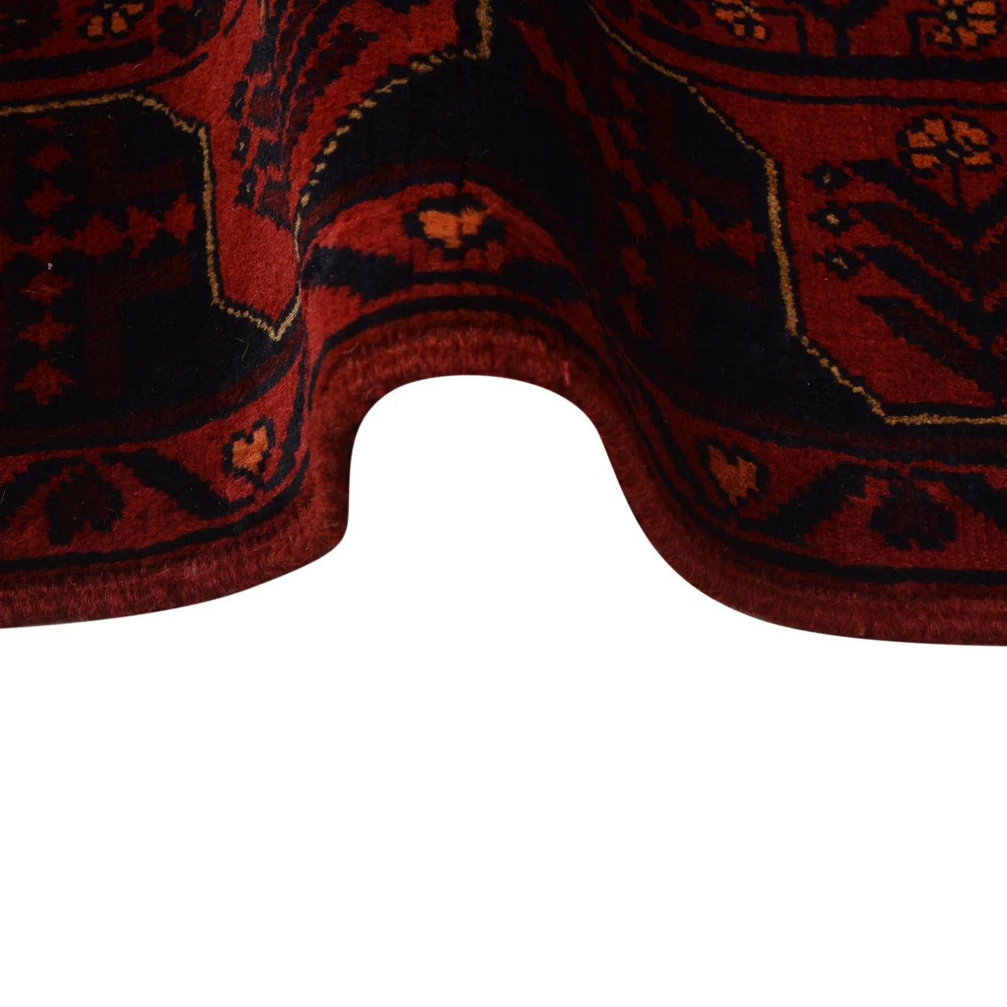 Red Khal Mohammadi Afghan Hand-knotted Runner (KM-417)