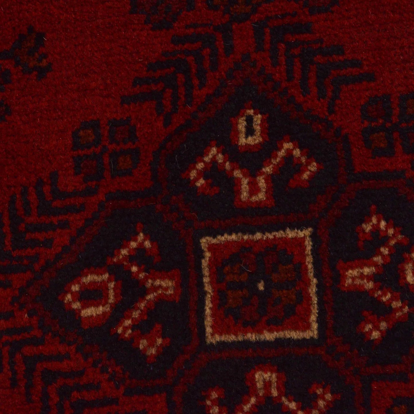 Red Khal Mohammadi Afghan Hand-knotted Rug (KM-418)