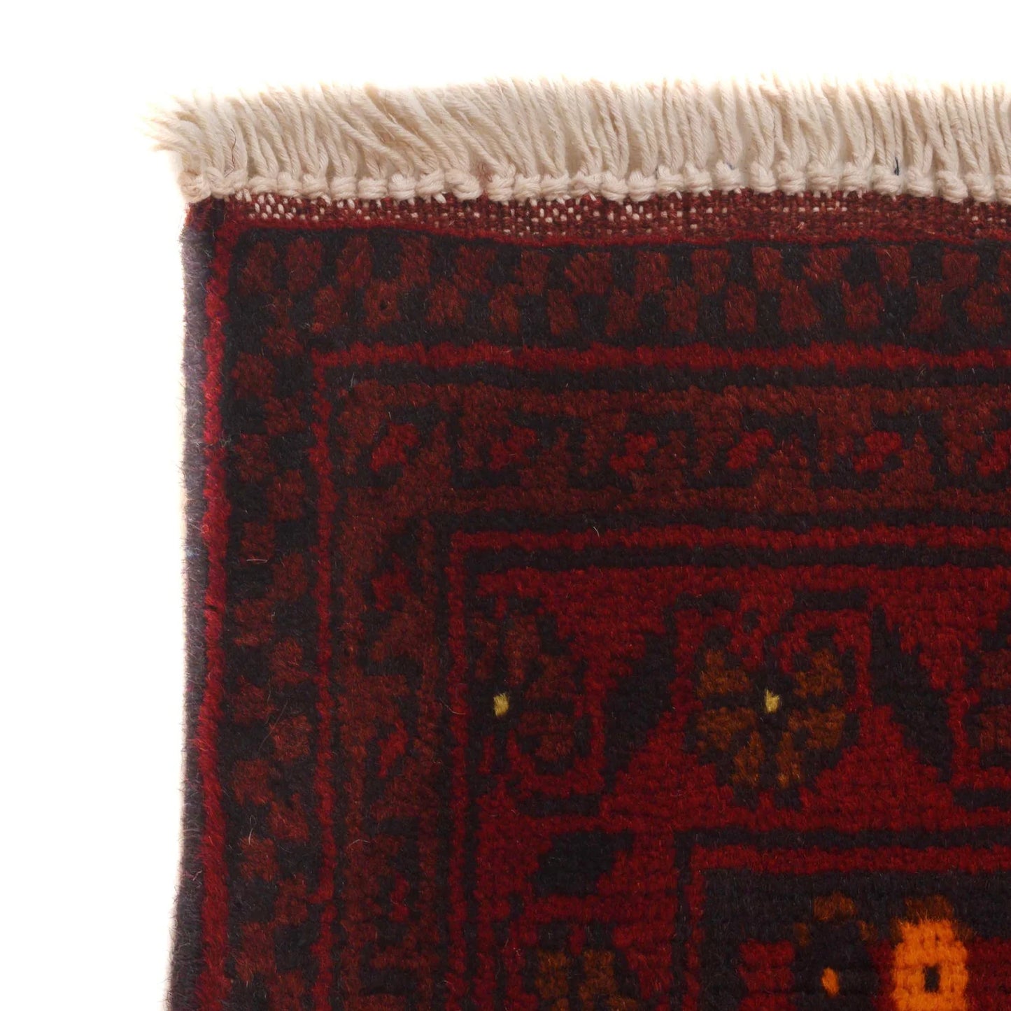 Red Khal Mohammadi Afghan Hand-knotted Rug (KM-419)
