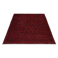 Red Khal Mohammadi Afghan Hand-knotted Rug (KM-421)