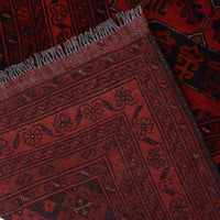 Red Khal Mohammadi Afghan Hand-knotted Rug (KM-421)