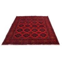 Red Khal Mohammadi Afghan Hand-knotted Rug (KM-422)
