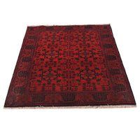 Red Khal Mohammadi Afghan Hand-knotted Rug (KM-423)