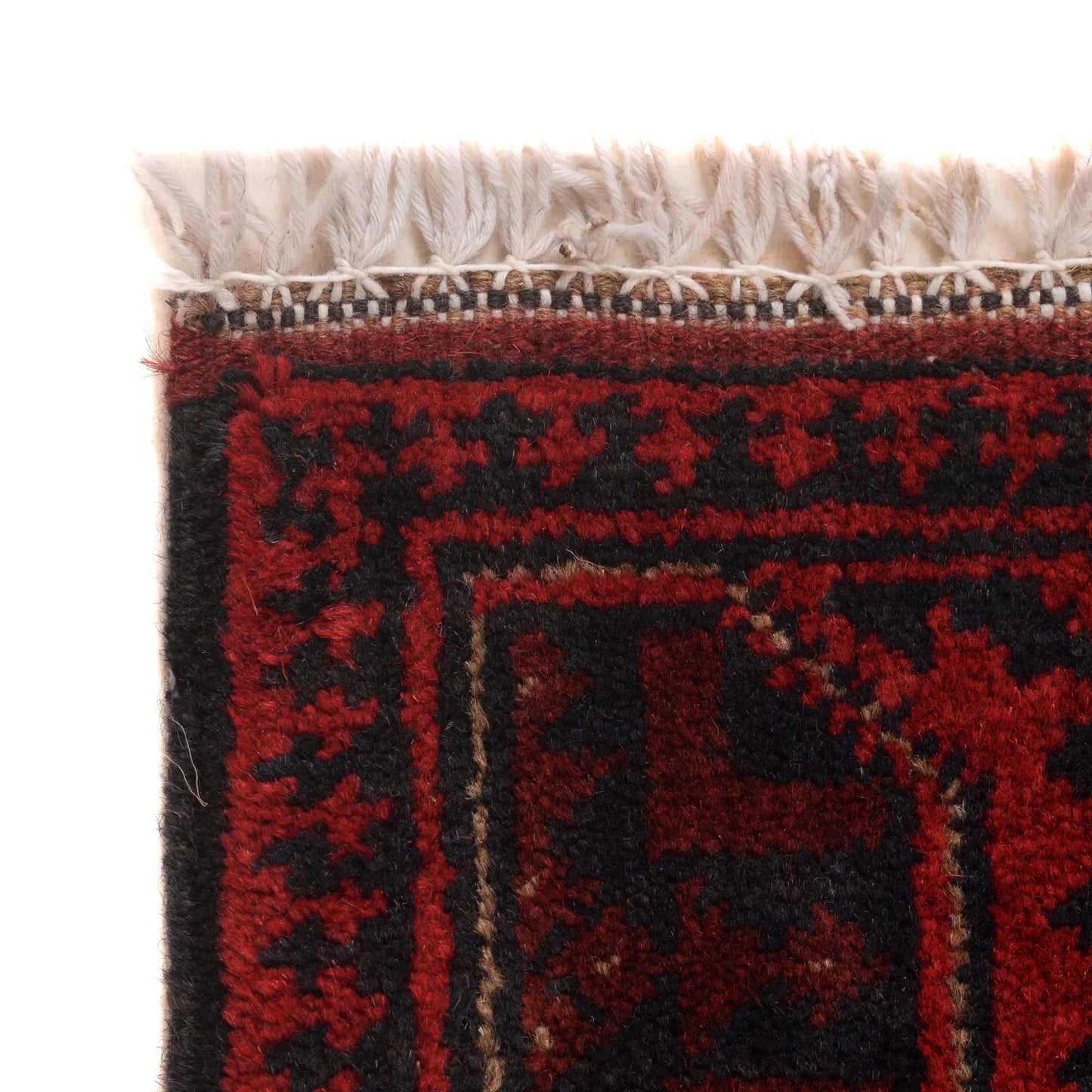 Red Khal Mohammadi Afghan Hand-knotted Rug (KM-423)